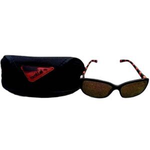 Y2K VTG Women’s Bolle Molly 11965 Retro Sunglasses Black Red Orange Pink